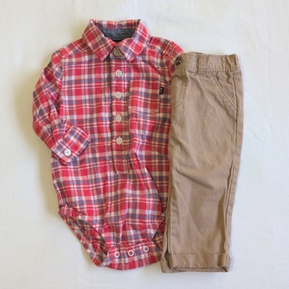 oshkosh b'gosh classic cotton matching outfit set 9 months baby boy